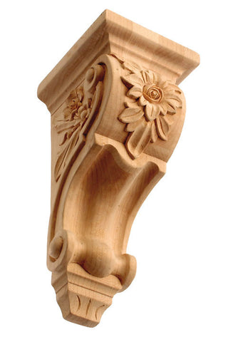 Corbel with floral / Extra Short / 8