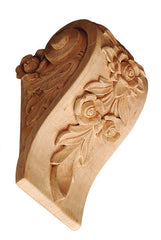 Corbel with floral / 5-7/8